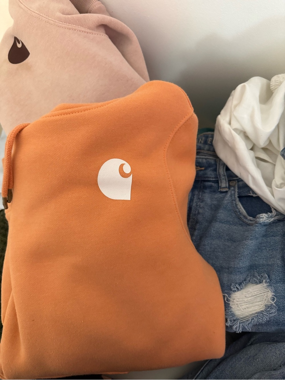 Women’s orange carrhartt hoodie